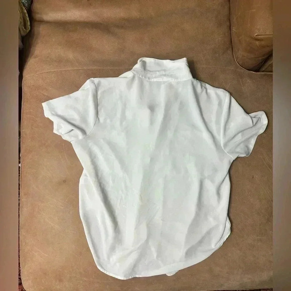 1. State Women’s Cream Button Down Collared Blouse Size Large - Picture 7 of 7